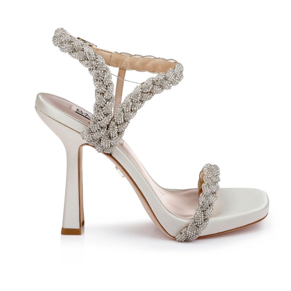 Badgley Mischka Fennel Braided Spool Heel - Picture 5 of 11